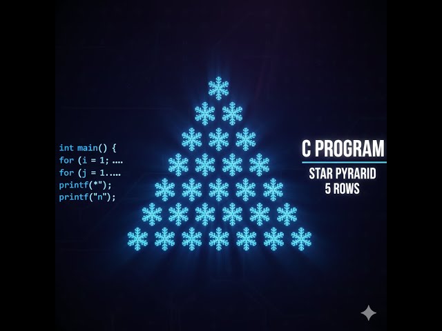 Star Pyramid Pattern in C | Full Pyramid Pattern | Logic + Dry Run