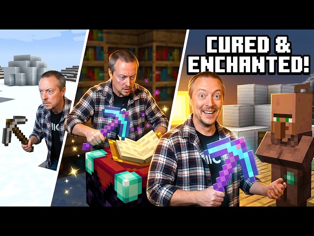 Starting Minecraft Anew 24! Igloos, Enchanting Pickaxes, & Iron Mining!