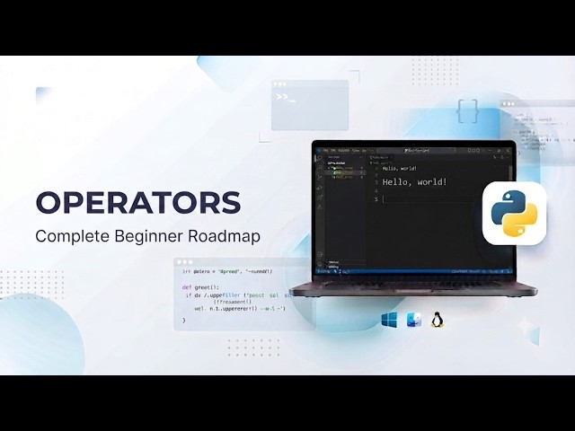 Python Operators | Python Tutorial for Beginners (2026)