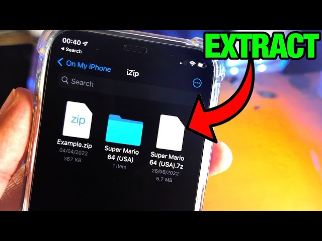 ANY iPhone How To UnZip 7z File!