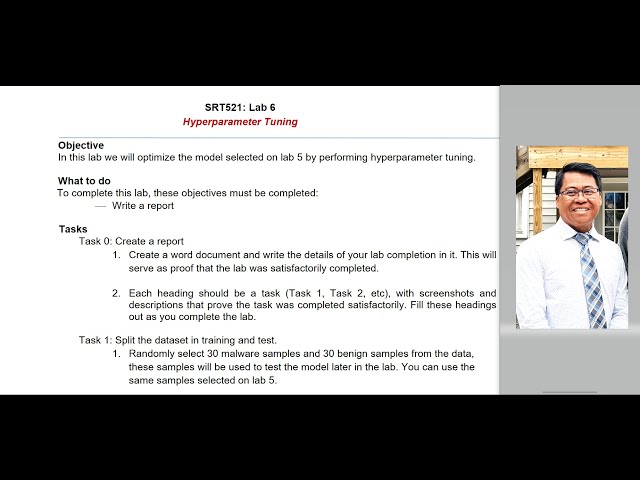 SRT521: Lab 6Hyperparameter Tuning
