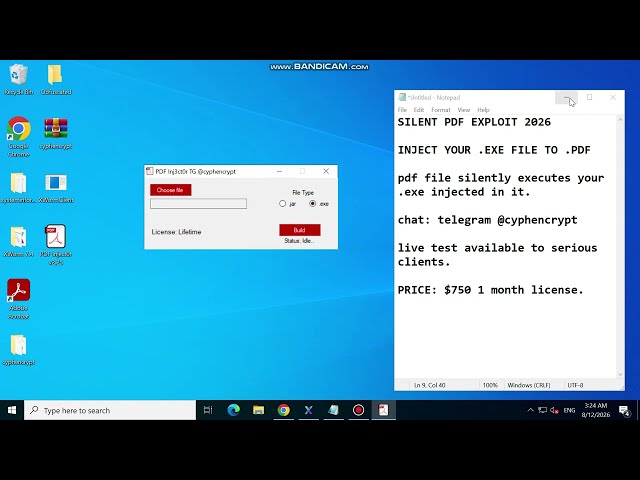 Silent PDF Exploit Builder | 2026 Working Method | Private License