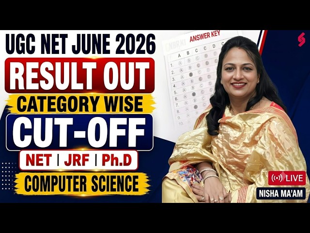 UGC NET Cut off 2026 | UGC NET Computer Science Cut off 2026 | Complete Analysis | Nisha Ma’am