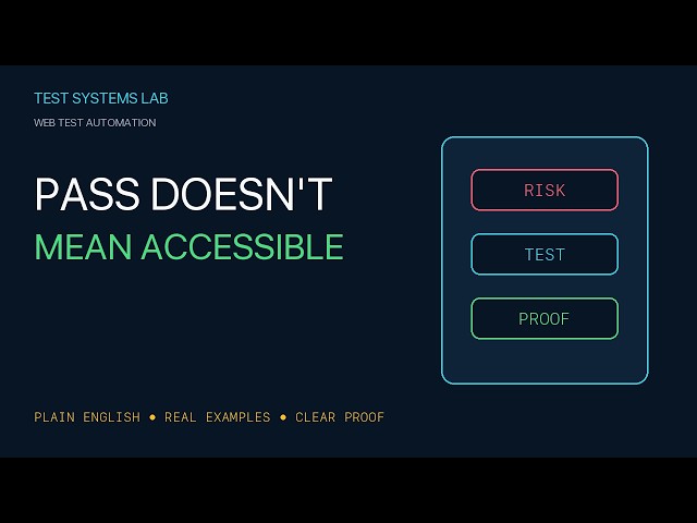 Accessibility Tests with Playwright: What Automation Misses