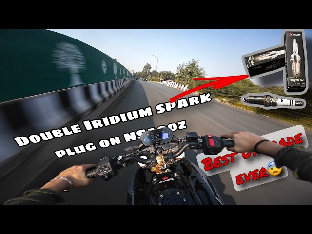 Changing NGAGE Double Iridium Spark Plug On My Ns400z😲|| Best Budget Mod Ever😨#ns400z #ns400 #ns200 