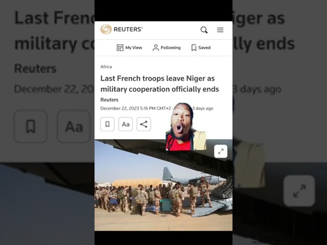 The French soldiers are finally being chased out of Niger