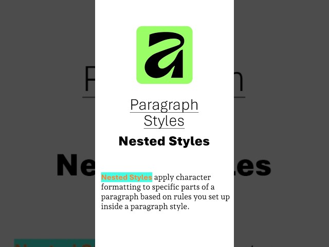 Affinity Canva - Paragraph Styles Nested Styles #shorts #canva #tutorial