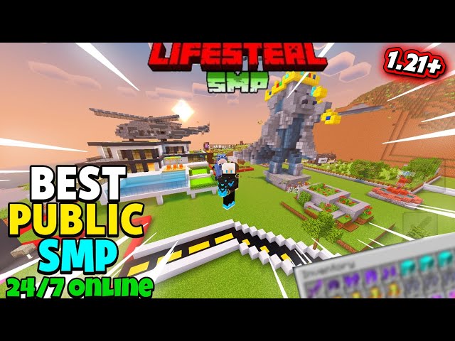 🏹 How to Join the Best Public Lifesteal SMP Server 💎 | Java/PE/Pojav | 24/7 Online | Cracked 1.21