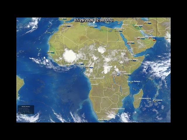 Global 24 Hour Satellite Weather | July 29, 2026