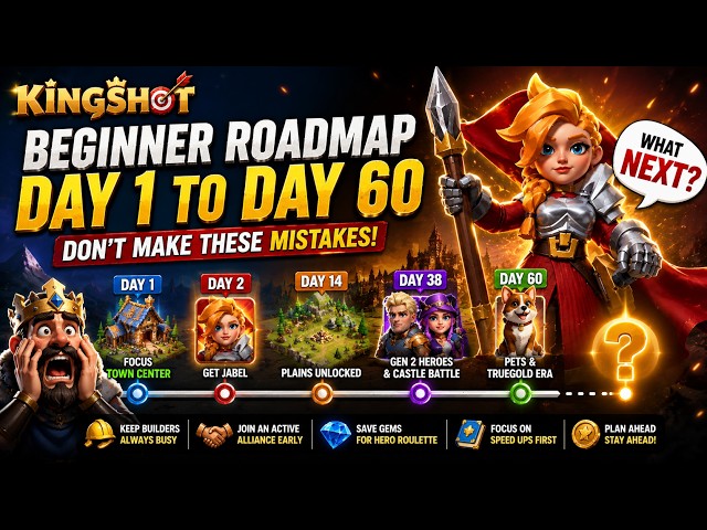 How To Progress FAST In Kingshot | Complete 60-Day Guide