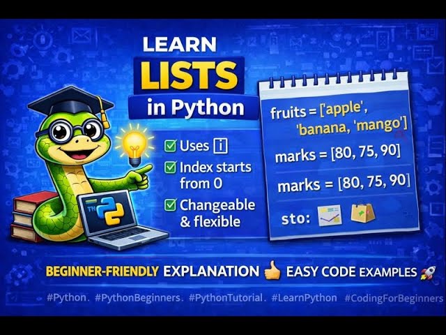 Python List #codingforbeginners #education #learningpython