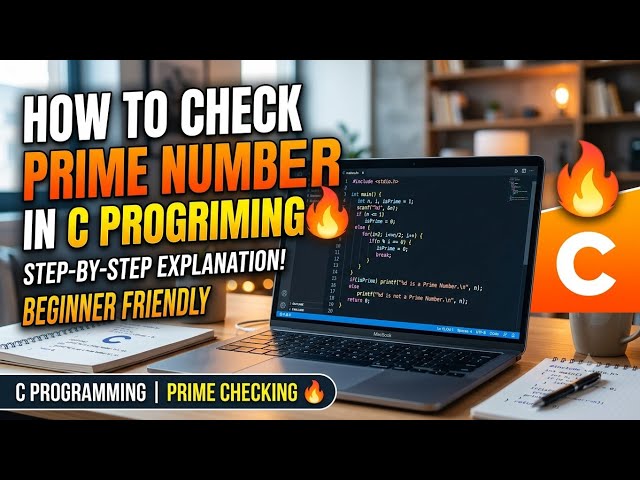 How to Check Prime Number in C Programming 🔥@TheCodingZone-18 #coding #viral 