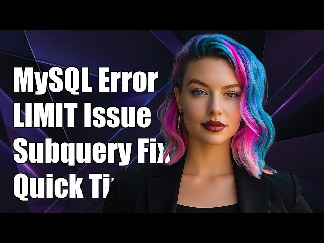 MySQL Error: LIMIT with IN/ALL/ANY/SOME Subquery Not Supported - Solutions