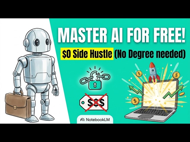 ****MASTER AI FOR FREE!****$0 Side Hustle (No Degree needed)**