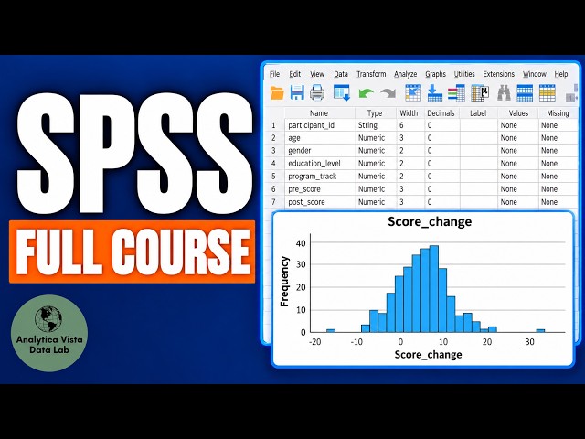 SPSS Full Course for Beginners 2026 | Complete Step-by-Step Guide