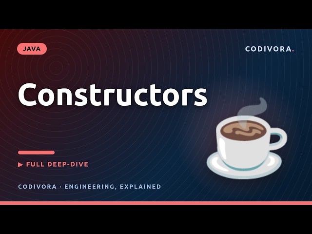 Java Constructors Explained — Types & Chaining