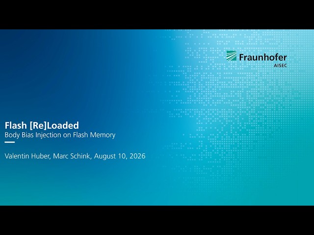 WOOT '26 - Flash [Re]Loaded: Body Bias Injection on Flash Memory