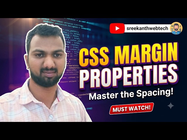 CSS Margin Tutorial in Telugu | Margin Properties Explained with Examples | CSS Full Course |