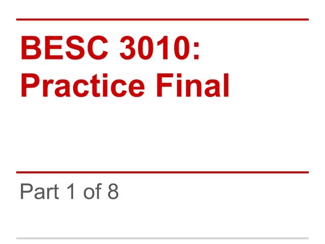 Statistics Practice Final - Part 1 (Q 01-11)