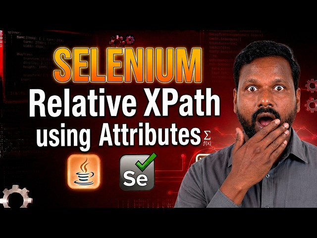 How to Write Relative XPath Using Attributes | Selenium Tamil