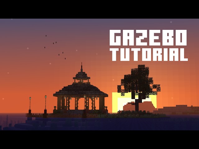 How to Build a Gazebo in Minecraft | Tutorial