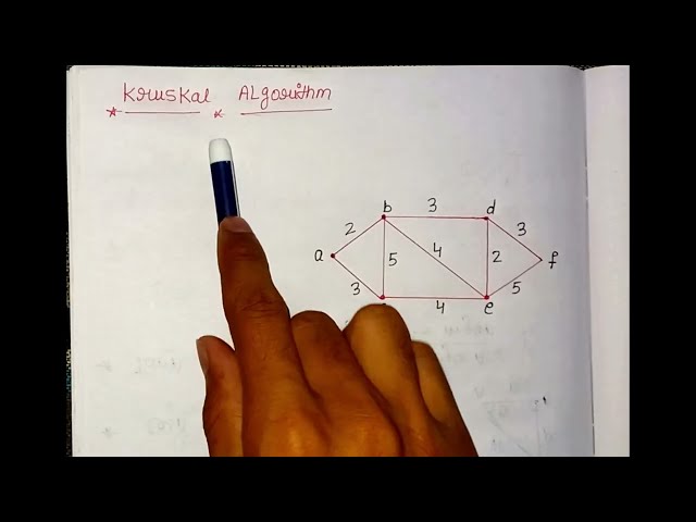 Kruskal's algorithm Graph theory | Kruskal's algorithm Discrete mathematics | Spanning tree