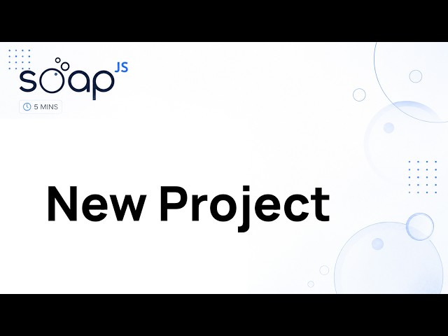 SoapJS in 5 Minutes - New Project
