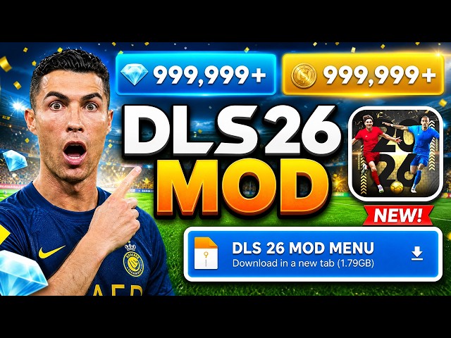 🔥 DLS 26 HACK/MOD 2026 🤑 UNLIMITED DIAMONDS & COINS in Dream League Soccer 26 (Android/iOS)