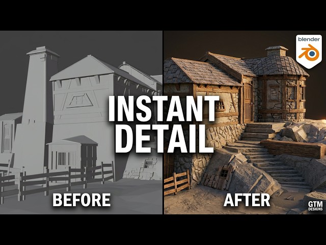 Easy Details Using Displacement Modifiers in #blender | @GtmDesigns