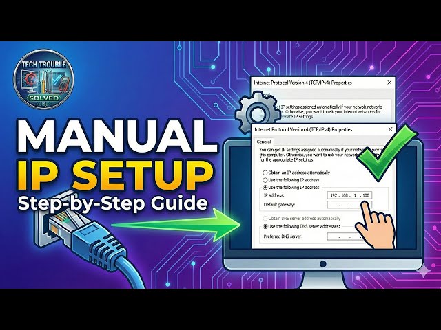 How to Set Up an IP Address Manually on Your Computer? | Step-by-Step Tutorial