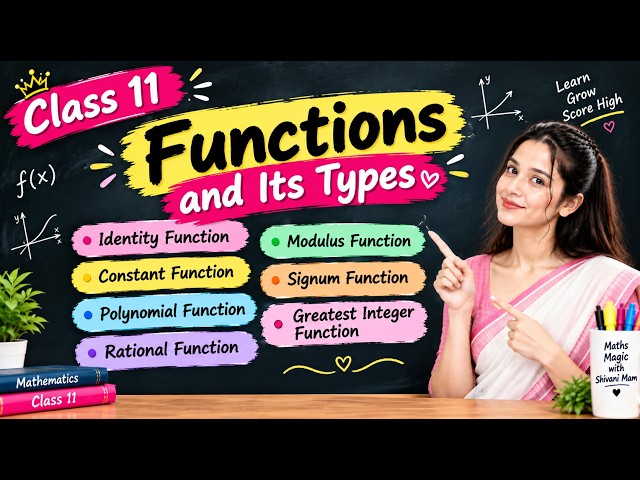 Class 11 Functions & Its Types | Easy Explanation with Examples  #Mathematics #CBSEClass11 #NCERT 