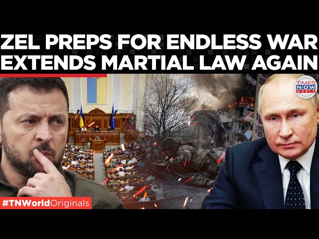KYIV CHOOSES WAR! Zelensky Moves to Extend Martial Law Until May 2026 | Times Now World