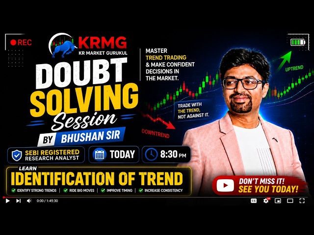 Doubt Solving Session 🔥 Learn Trend Identification & Trade With the Trend | KRMG