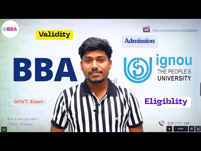 BBA from IGNOU Complete Details in Hindi | Complete Guide for BBA General  | By Kishan Kanaujia