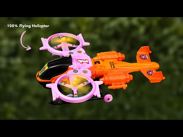 How to Make a 100% Flying Military Helicopter from a Toy 🚁🔥  Amazing DIY Build & Flight Test