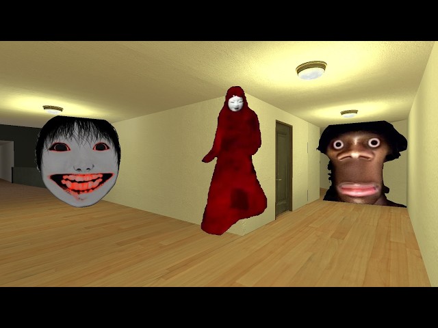 3 Nextbots vs Me in the Liminal Hotel | Garry's Mod#Nextbots_#GModLover