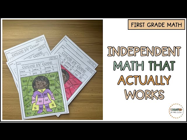 5 Ways to Build Independent Math Practice in First Grade