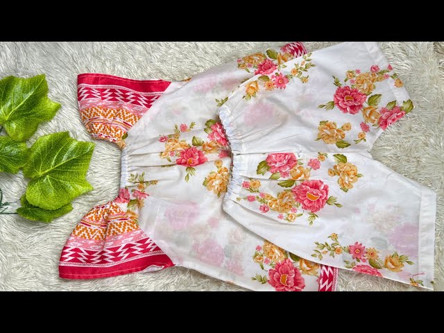Raglan sleeves Baby Dress Cutting and stitching Tutorial || Baby Girl Dress