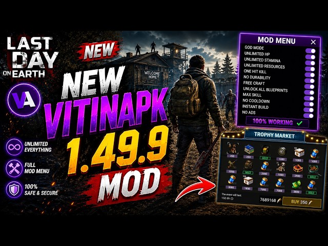 NEW VITINAPKMOD LAST DAY ON EARTH v 1.49.9 MOD | ALL FEATURES UNLOCKED #ldoemod