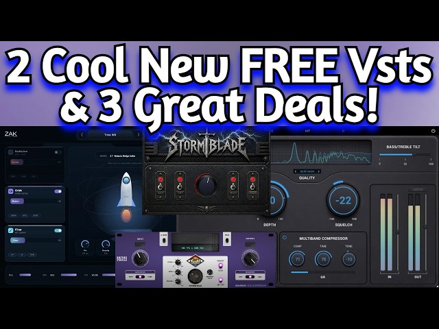 New FREE VSTs & Plugin Deals - WA Production, Sonible, Zak Sound (Smart Eq 4, Squelcher, RocketVerb)