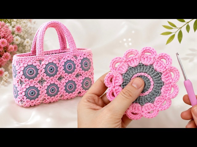 So Satisfying ✨ Watch This Beautiful Crochet Flower Come to Life 🌸 #Crochet #CrochetFlower