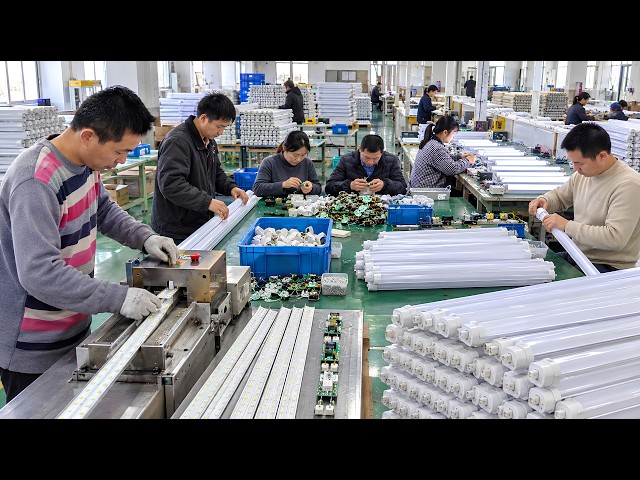 How LED Tube Lights are Made in a Factory | Complete Manufacturing Process