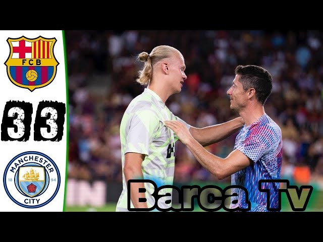 Empate a 3-3 entre FC Barcelona y Manchester City en el amistoso benéfico