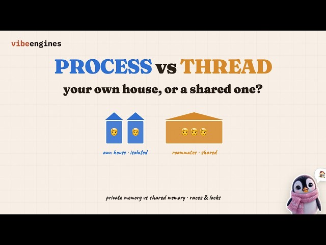 Process vs Thread: your own house, or a shared one