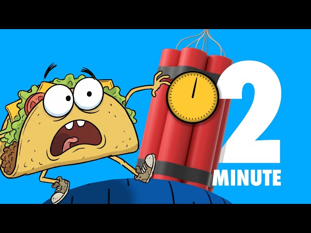 Countdown 2 Minute Taco Bomb Timer 💣 Fun Classroom Countdown