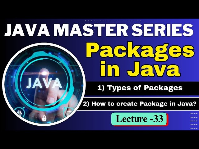 #33 Packages in Java | Types of Packages | How to create Package in Java? | Tpoint Tech