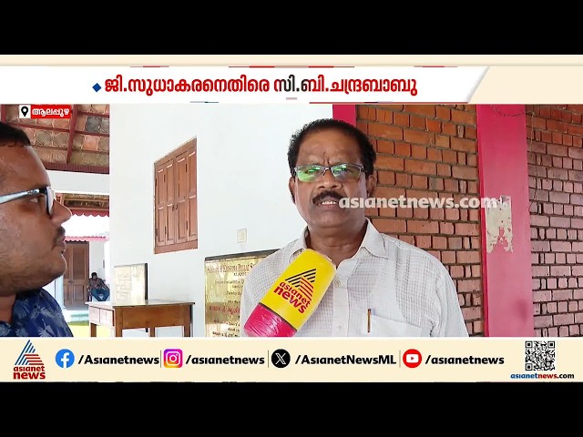 Don't climb on the necks of those passing by, Sudhakaran shouts whatever comes to his mouth: C.B. Chandrababu | CPM