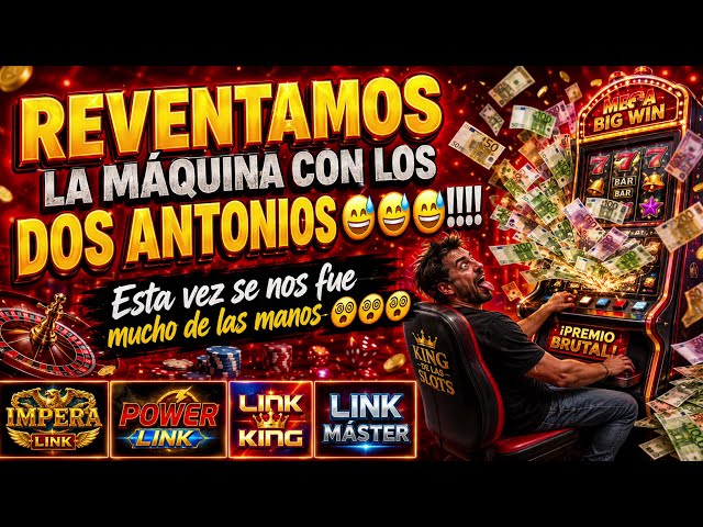 WE BREAK THE MACHINE WITH THE TWO ANTONIOS 😅!!! It got way out of hand 🫪 #slots #casino #bonus