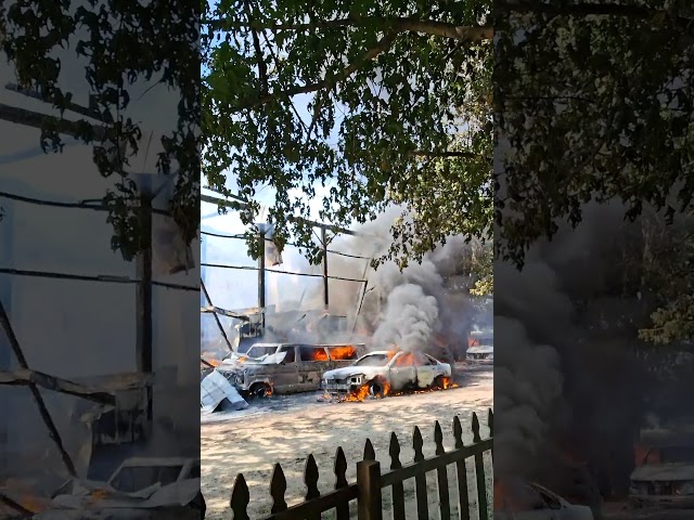 Massive Firestorm Rips through Paul Stringini's Barn Incinerating All within It's Reach