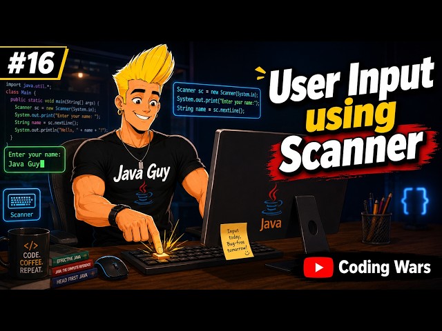 Getting User Input in Java | How to take input from user in Java | Scanner Class in Hindi